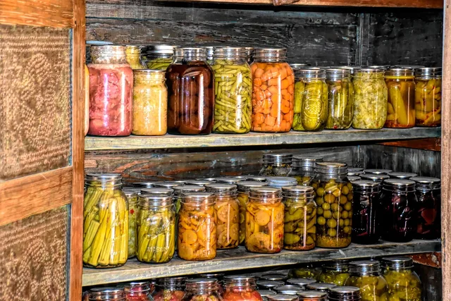 root cellar, canned goods, settlers, early america, historic, history, food, pioneer, canning, food storage, old, historical, pickled food, pickled, root cellar, canned goods, food storage, food storage, food storage, food storage, food storage. Why tasting is never a botulism safety test for home canned low-acid food