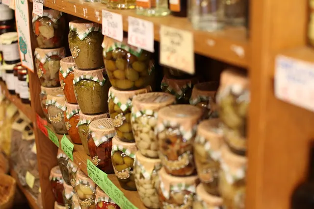 preserves, jar, box, artichokes